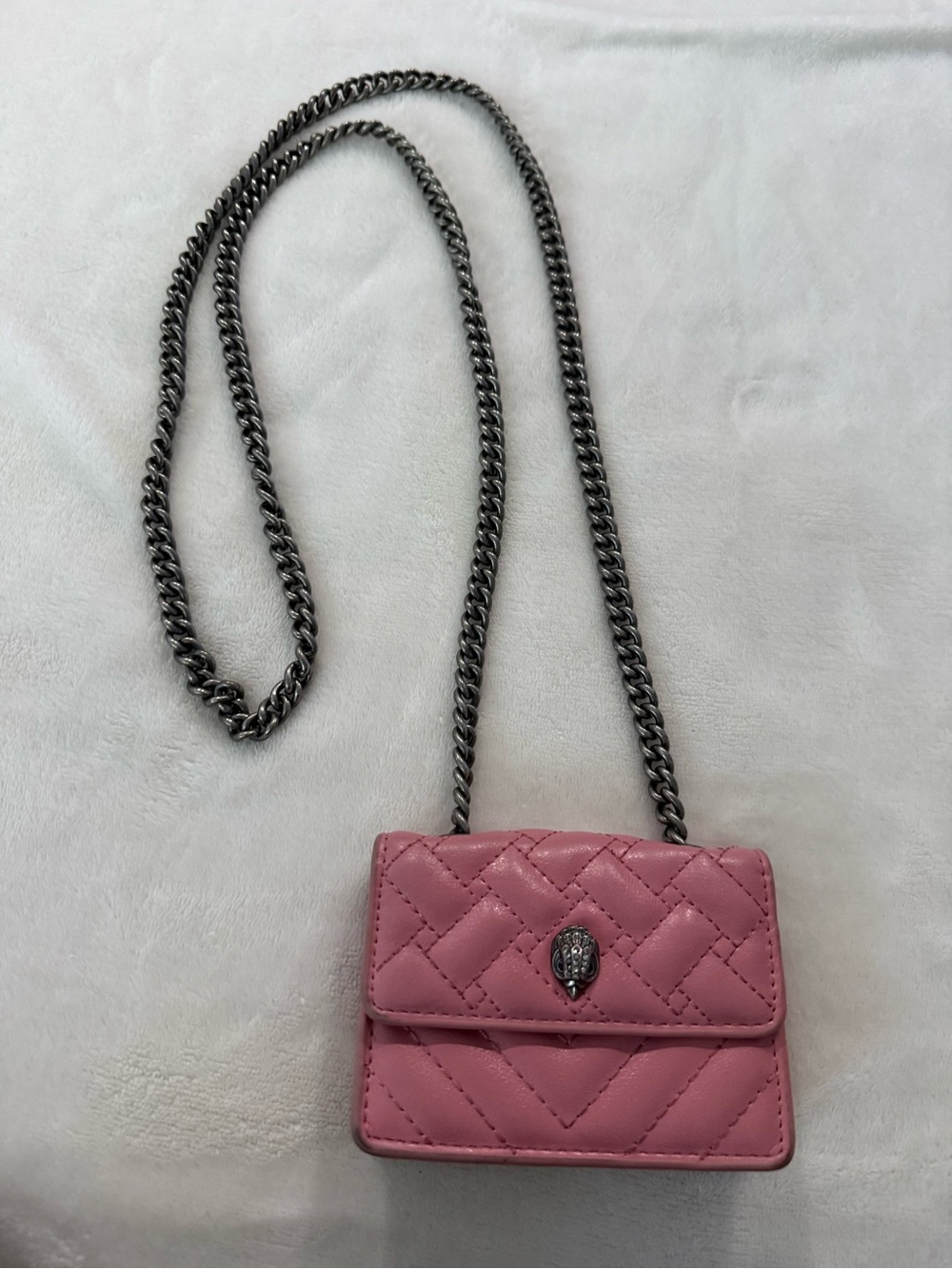 Kurt Geiger London Micro Kensington Crossbody Bag Pink - Picture 2 of 6